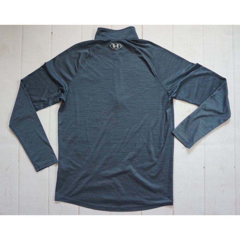 Under Armour Men's Blue Quarter-Zip Pullover – Size M - Picture 8 of 9